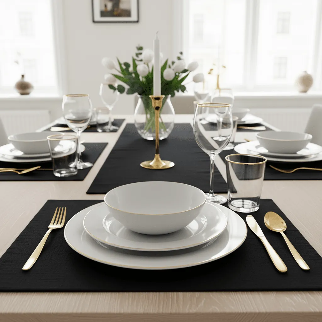 Placemat - 2 pack Niva (black)