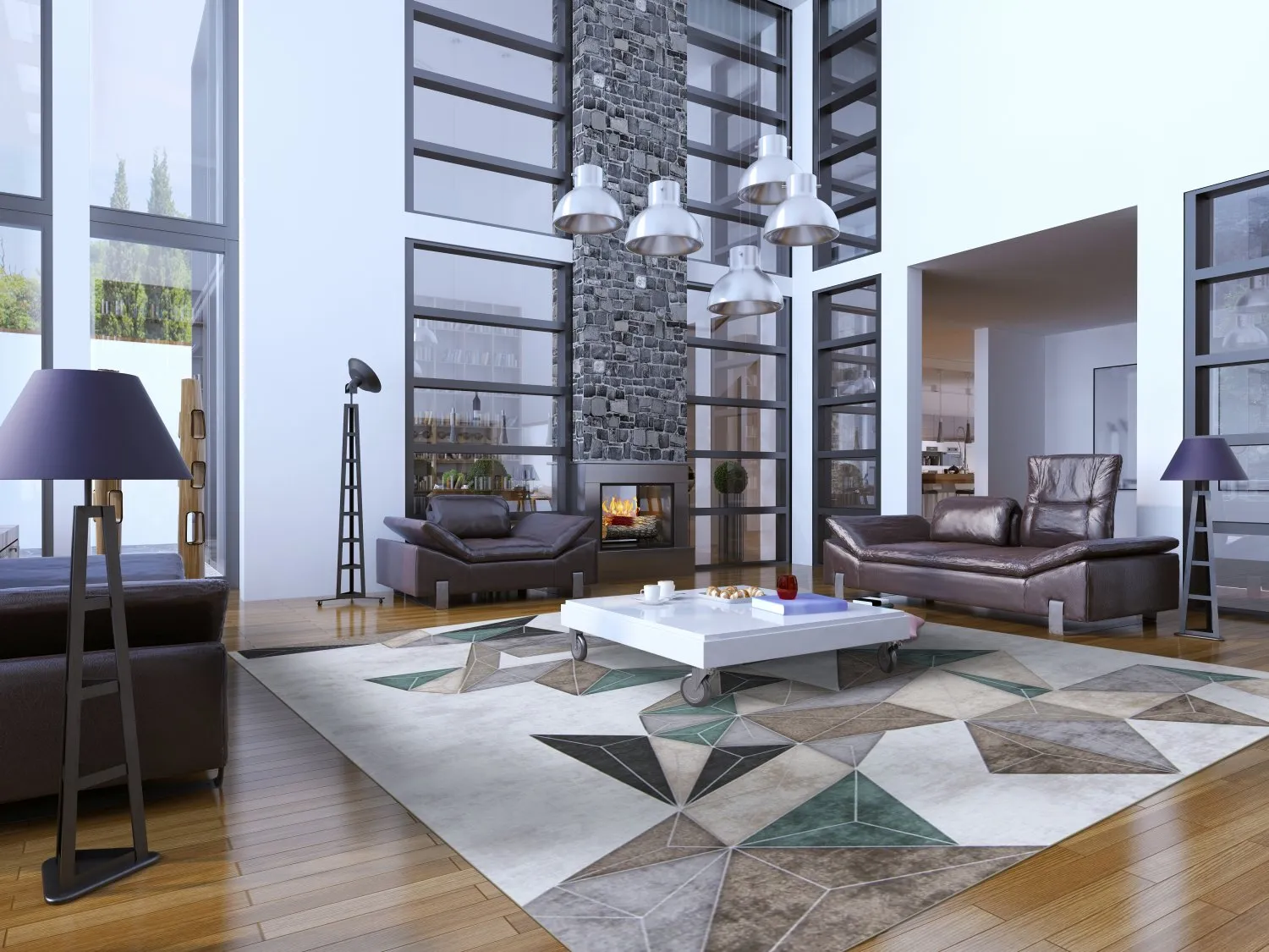 Wilton rug - Feres (grey/beige/multi)