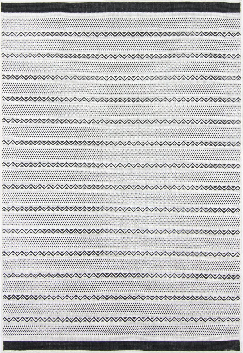 Indoor/Outdoor rug - Geiranger (black)
