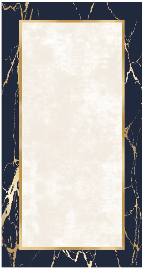 Wilton rug - Cerasia (navy/white/gold)