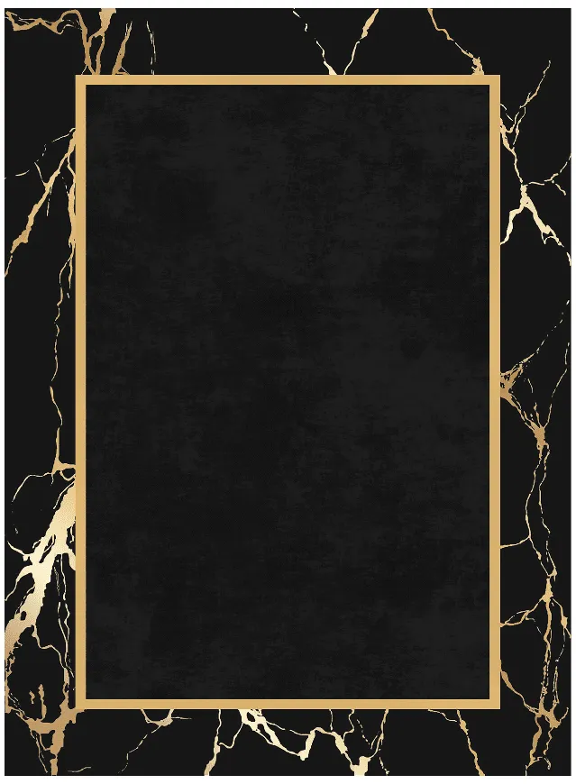 Wilton rug - Cerasia (black/gold)