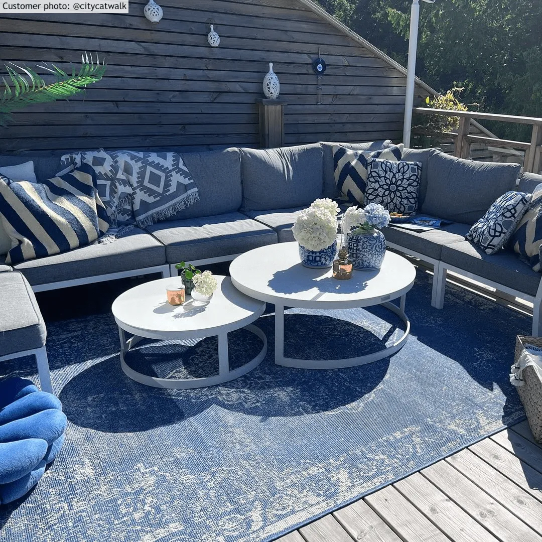 Indoor/Outdoor rug - Brussels Weave (blue)