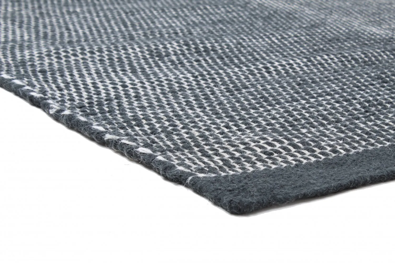Wool rug - Coastal (black/white)
