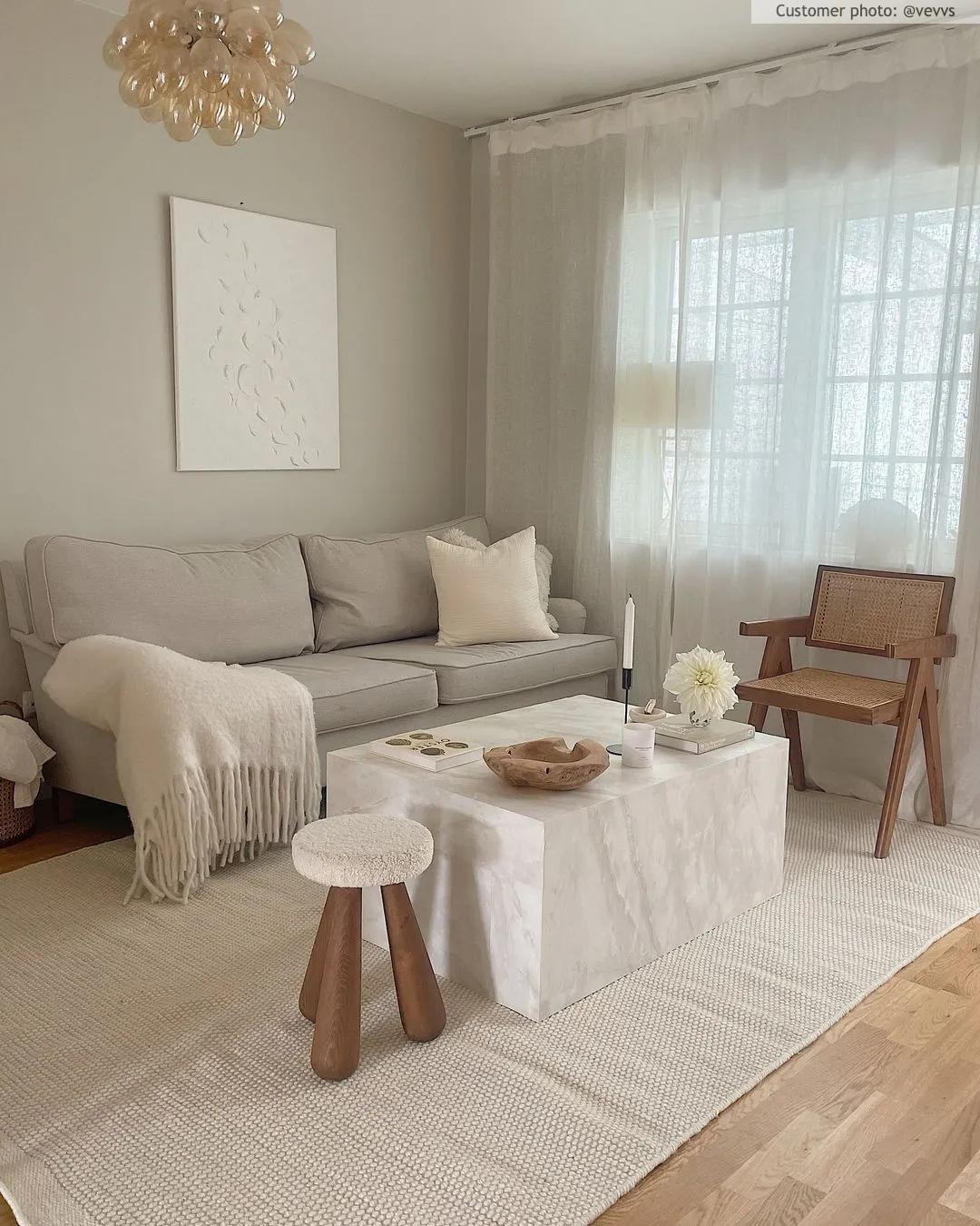 Wool rug - Coastal (white)