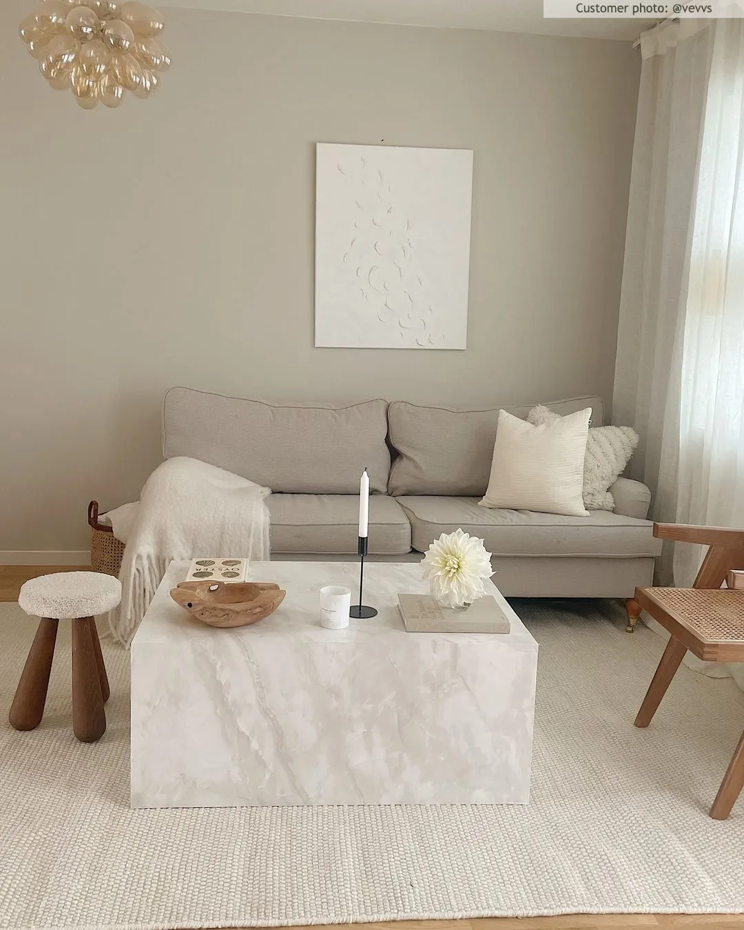 Wool rug - Coastal (white)