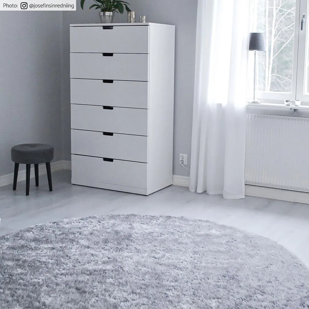 Round rugs - Cosy (silver)