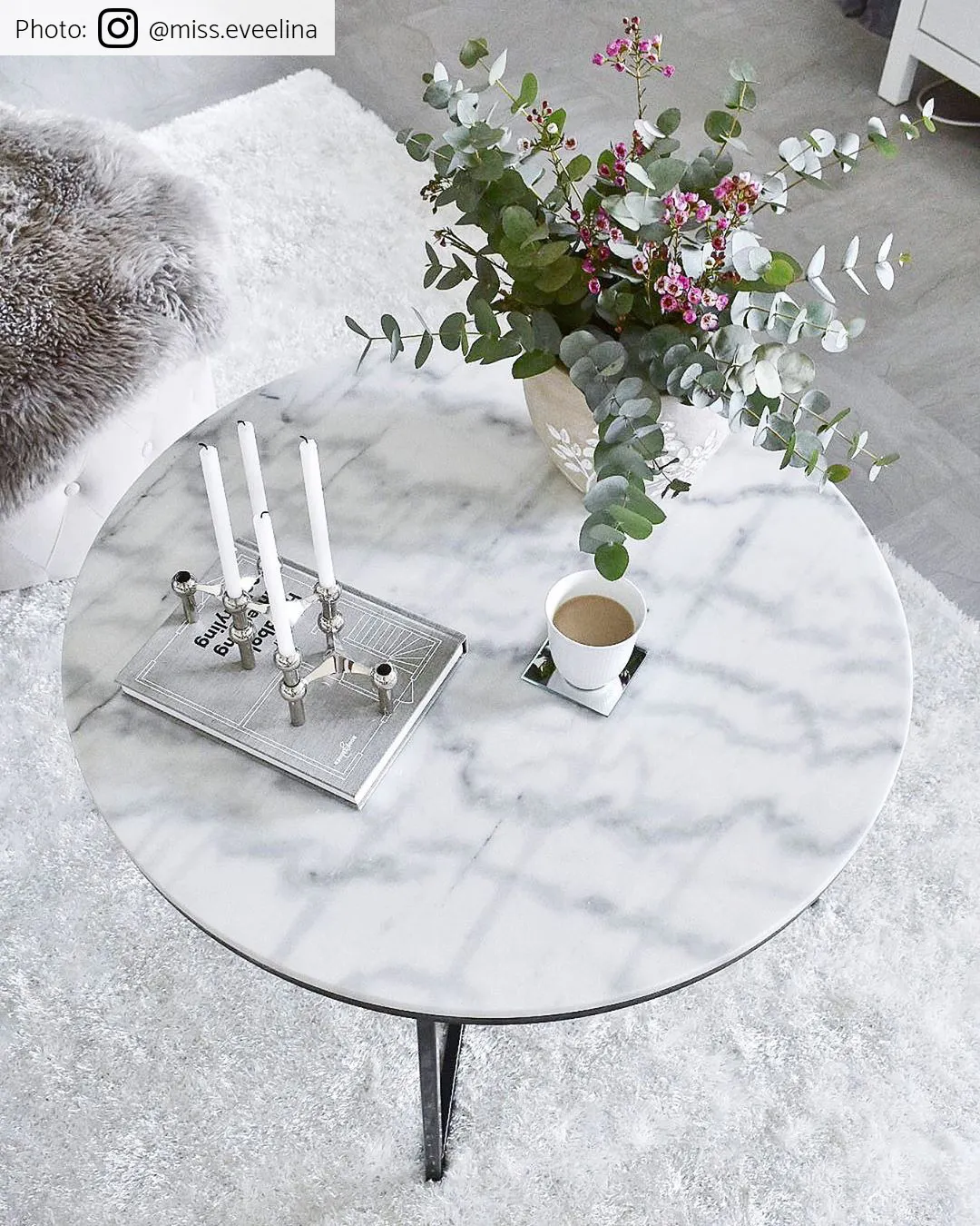 Round rugs - Cosy (white)