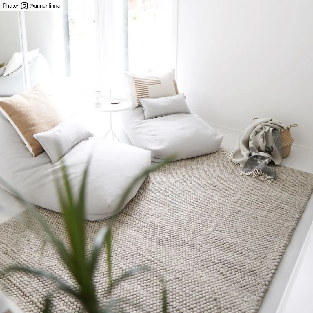 Wool rug - Avafors Wool Bubble (beige)