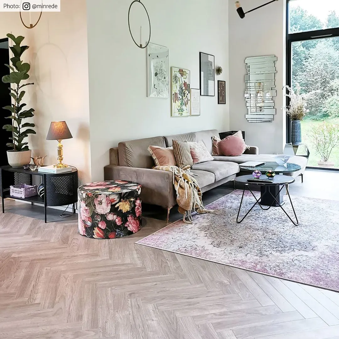 Wilton rug - Badem (pink/multi)
