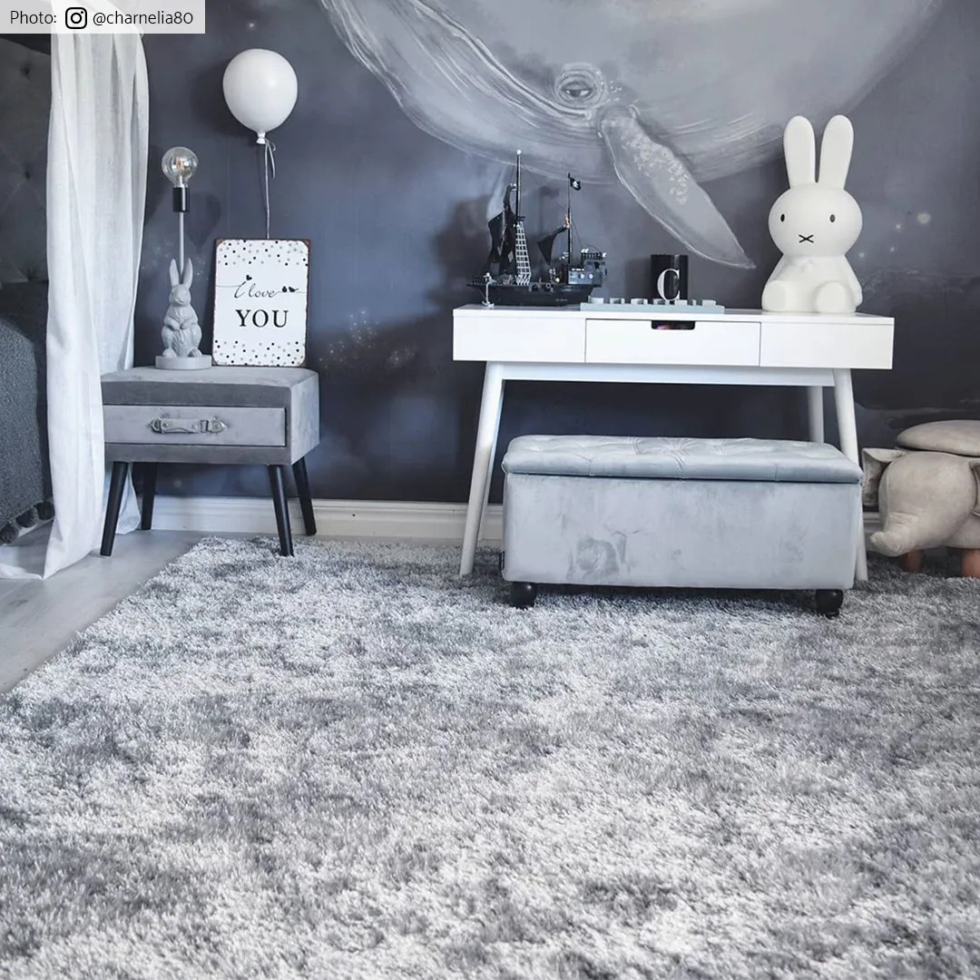 Round rugs - Cosy (silver)