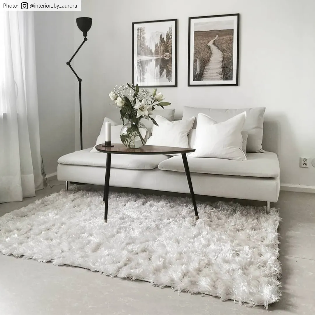 Shaggy rugs - Janjira (white)