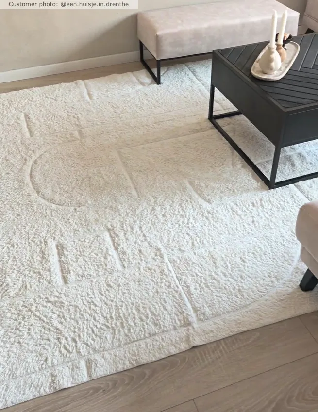Shaggy rugs - Cremona Natural Cotton Shaggy (offwhite)