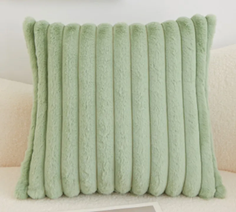 Cushion covers - Soft stripes (green)