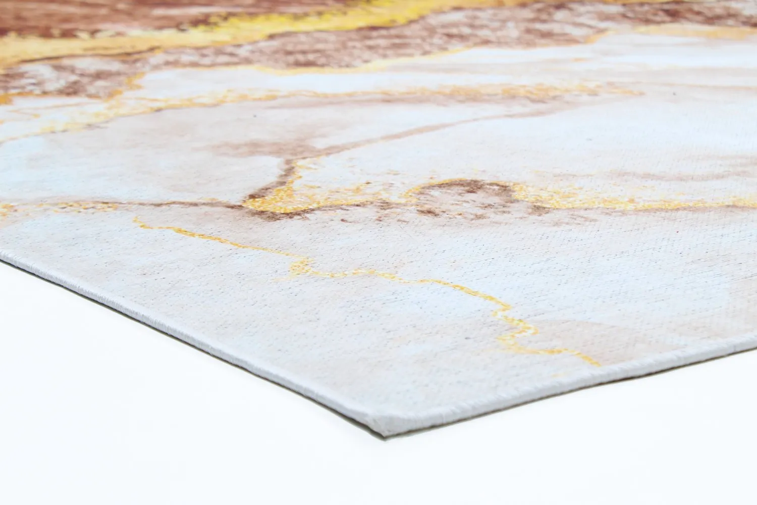Wilton rug - Padova (brown/white/gold)