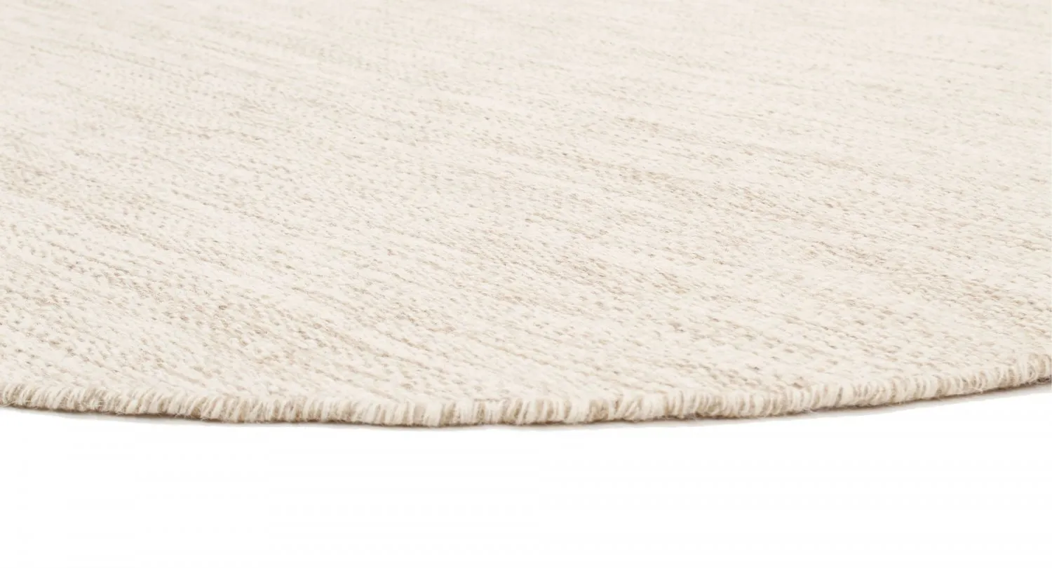 Round rug - Dhurry (nature)