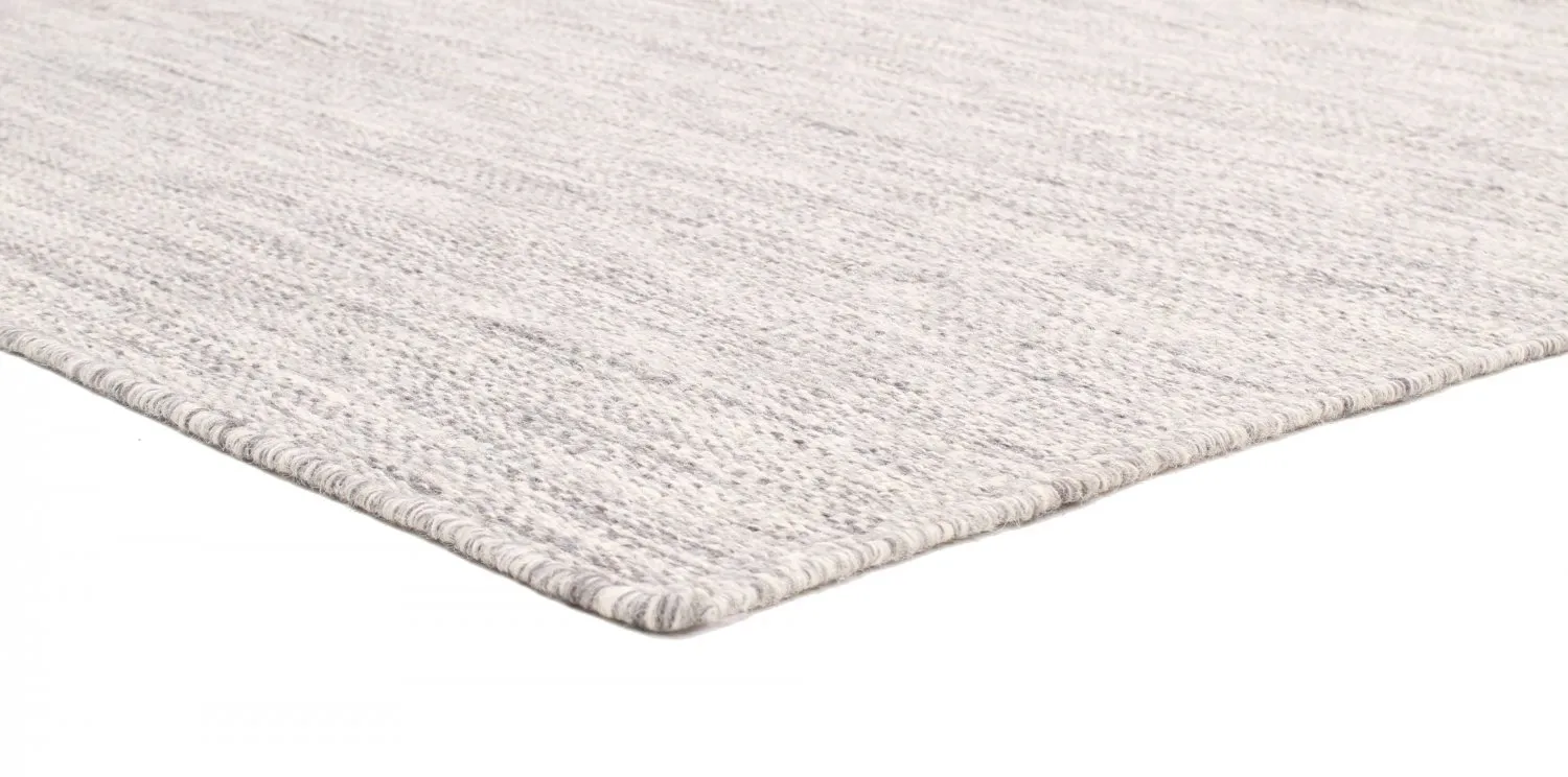 Wool rug - Dhurry (grey)