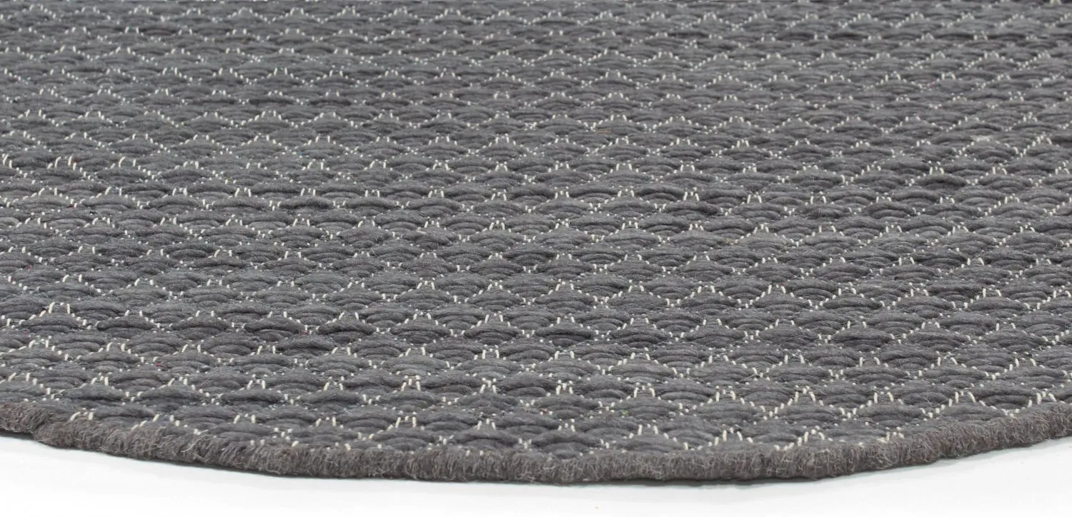 Round rug - Belize (grey)