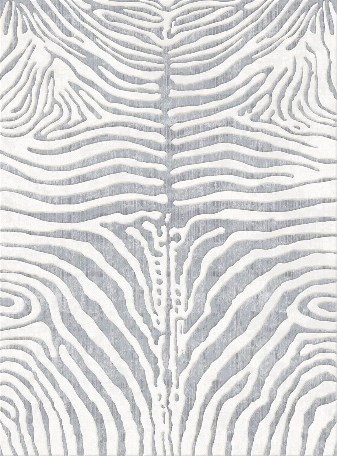 Wilton rug - Zebra (grey/white)