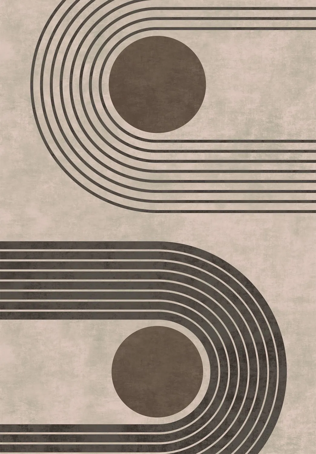 Wilton rug - Moudania (brown/black)