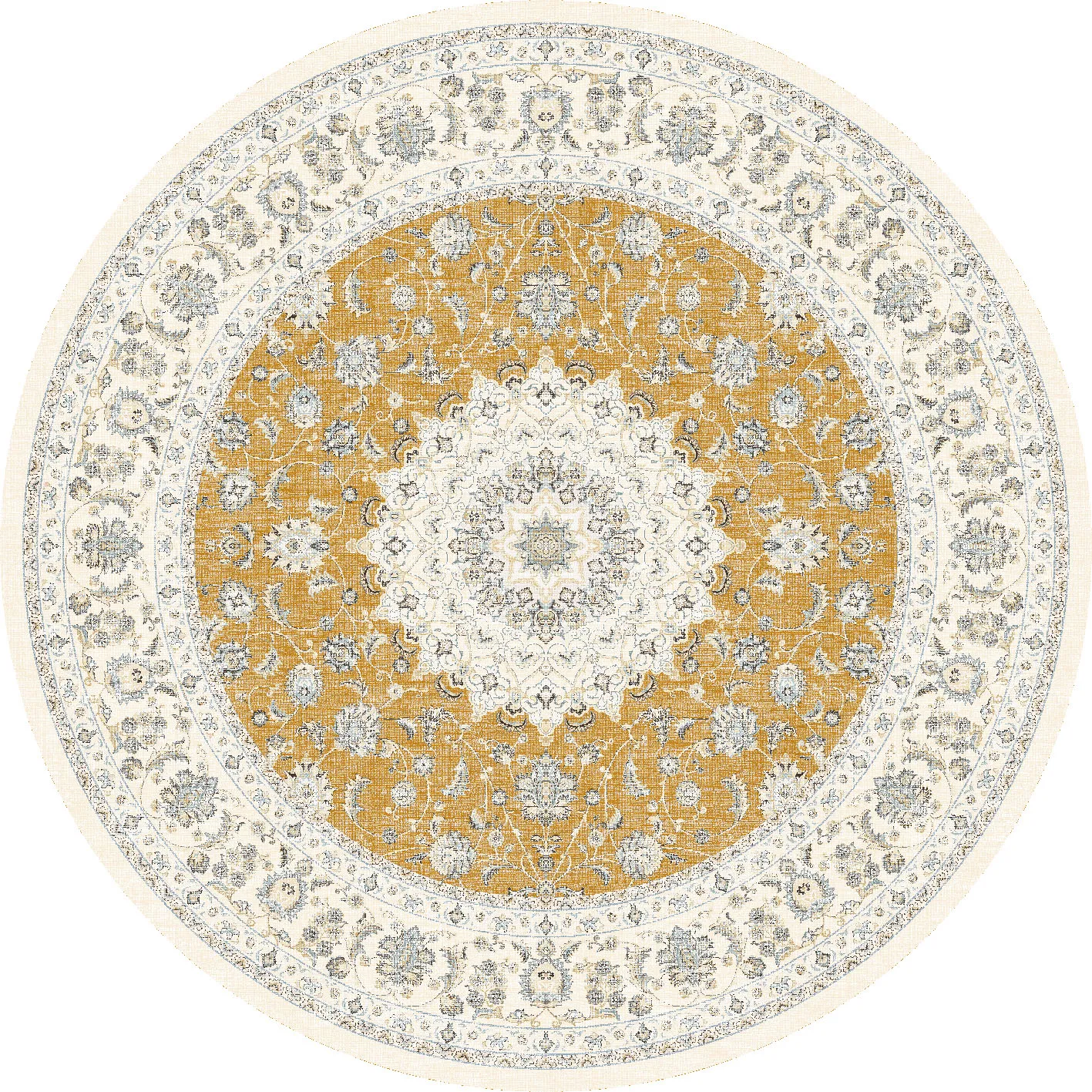 Round rug - Arabella (ochre)