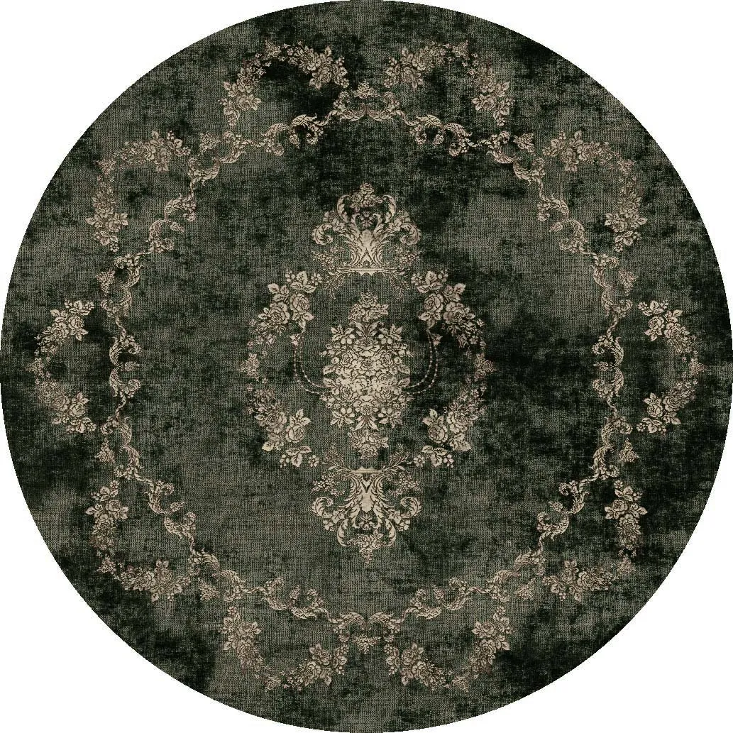 Round rug - Taknis (dark green)
