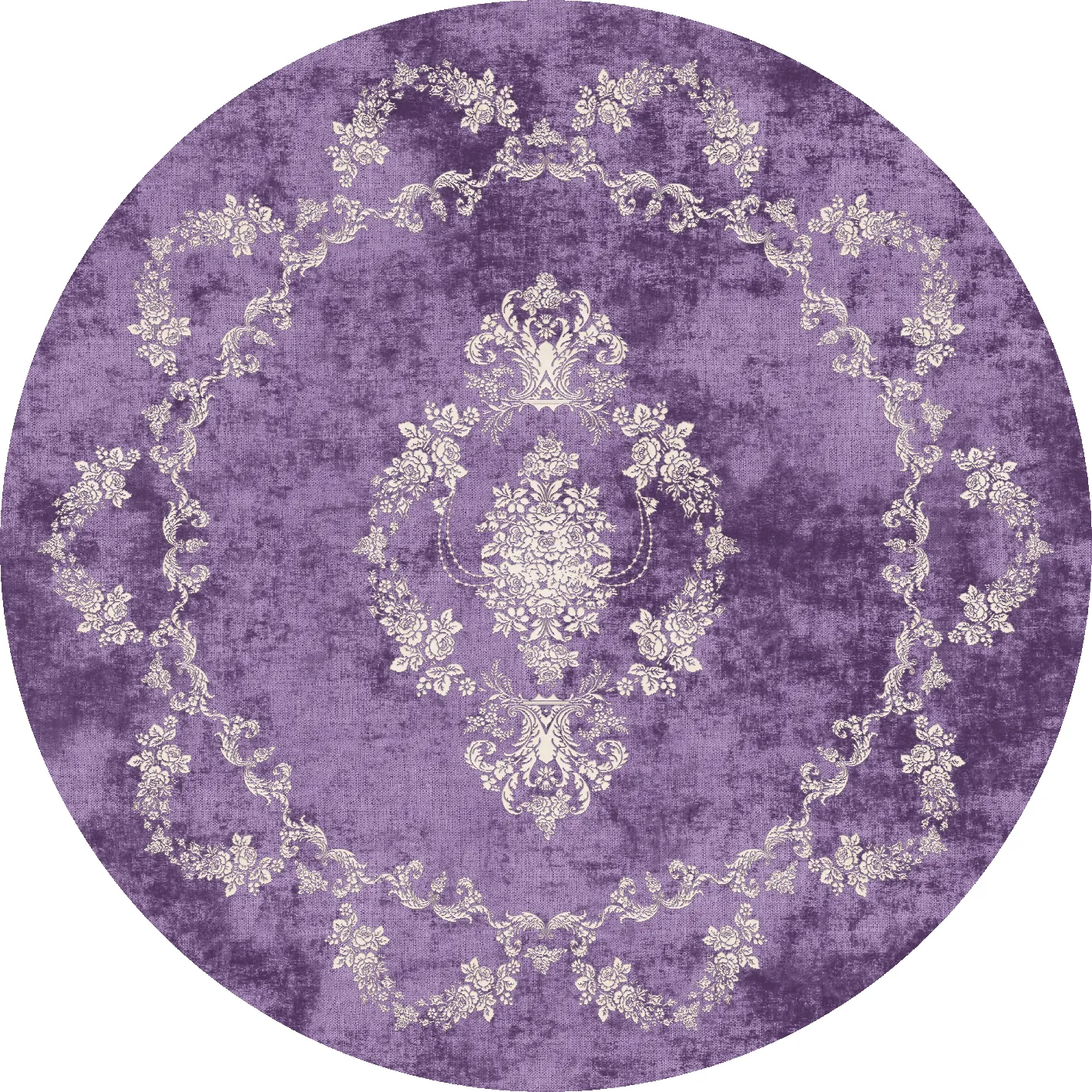 Round rug - Taknis (purple)