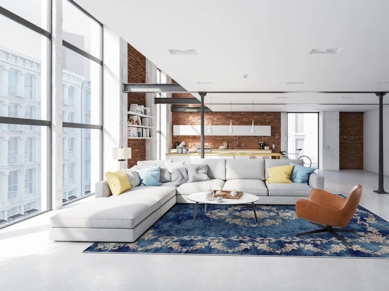 Wilton rug - Taknis (blue)