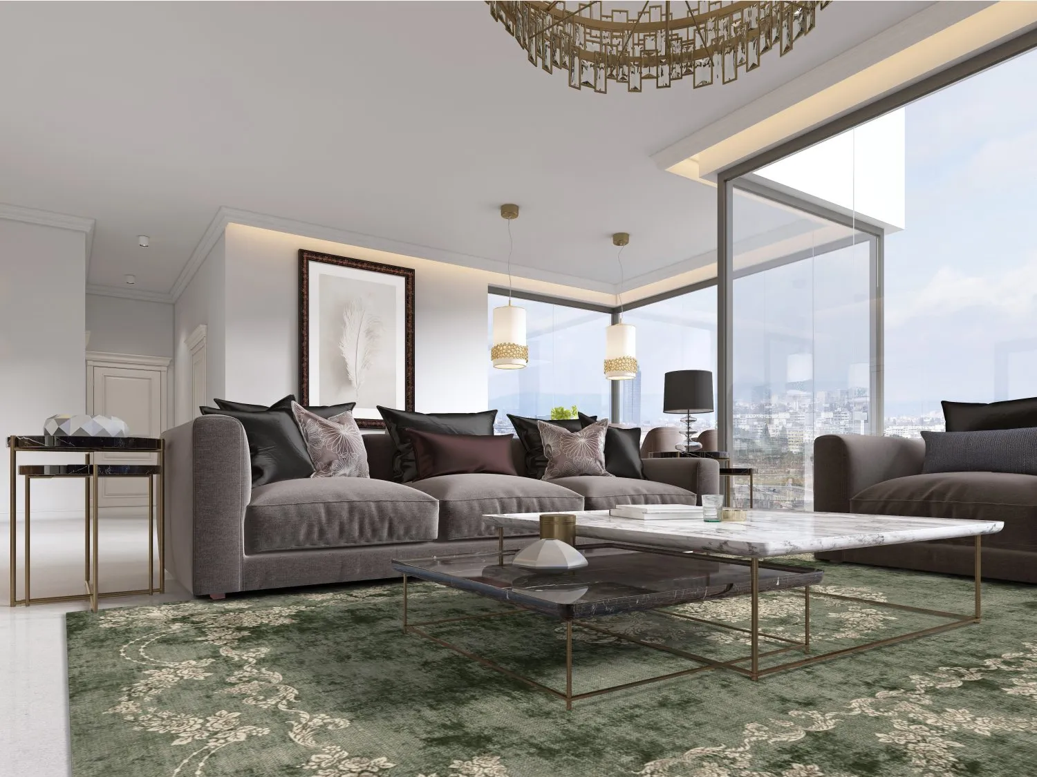 Wilton rug - Taknis (green)