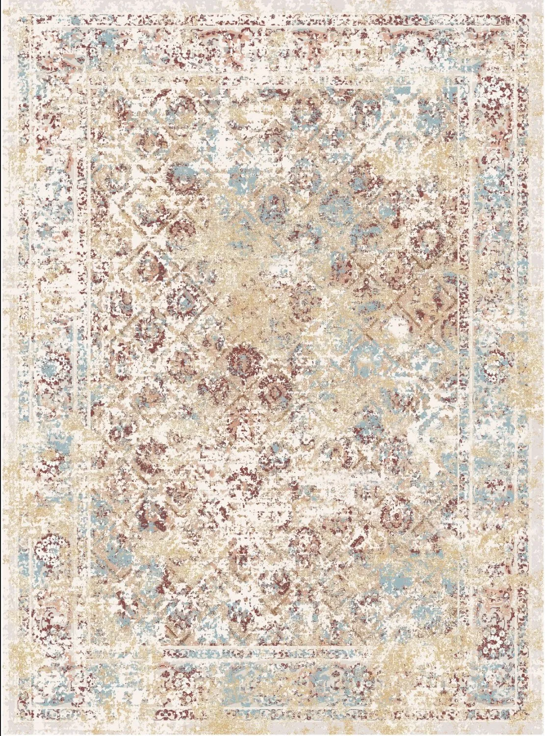 Wilton rug - Douz (blue/multi)
