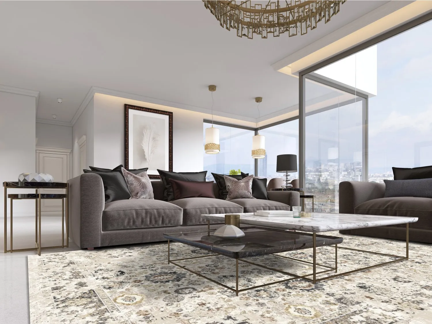 Wilton rug - Toujane (grey)
