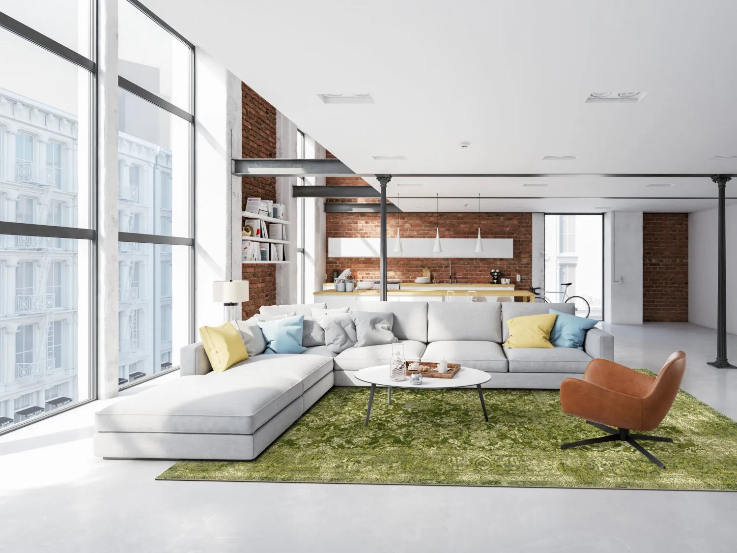 Wilton rug - Denizli (green)
