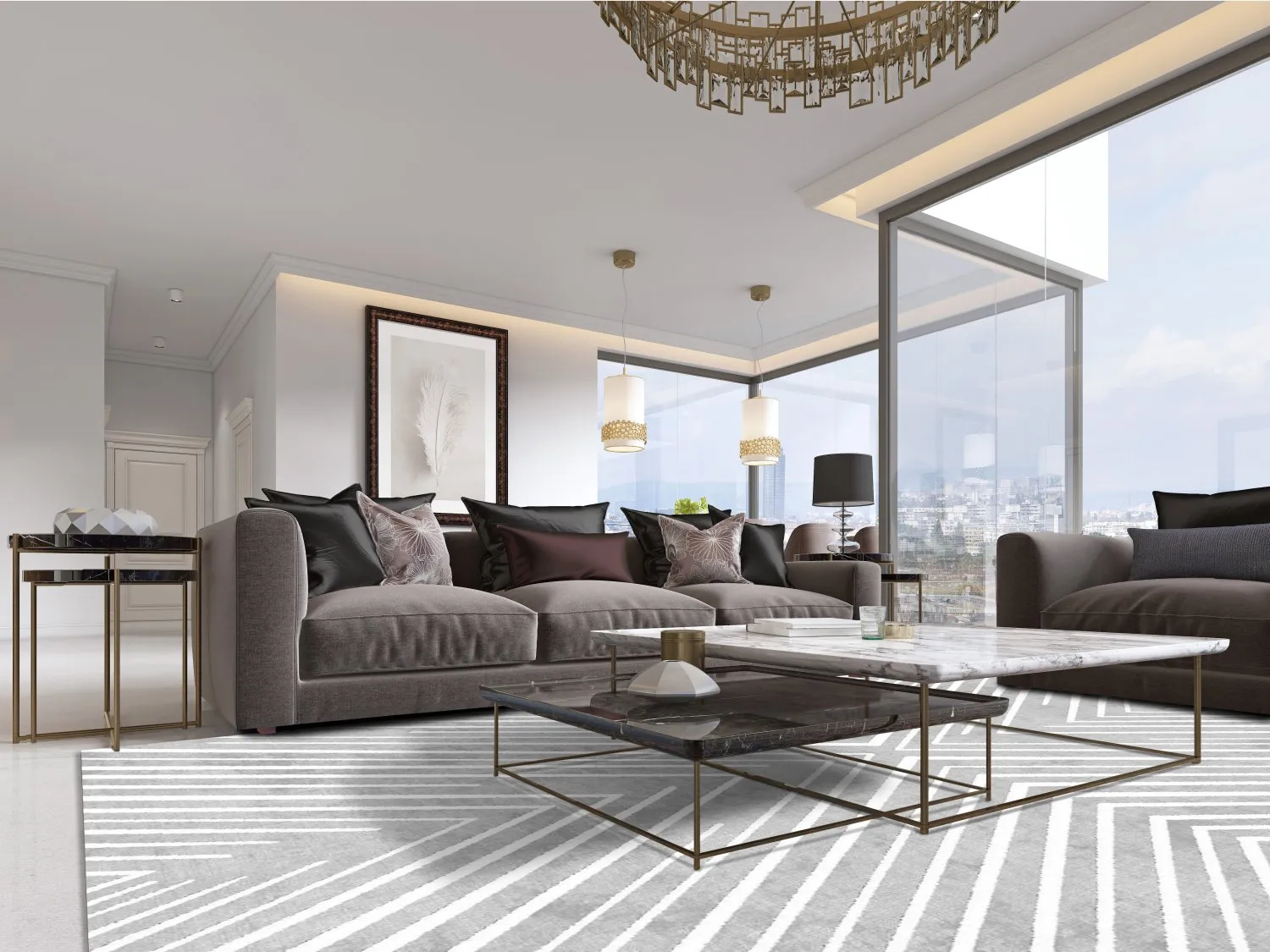 Wilton rug - Amorgos (grey)