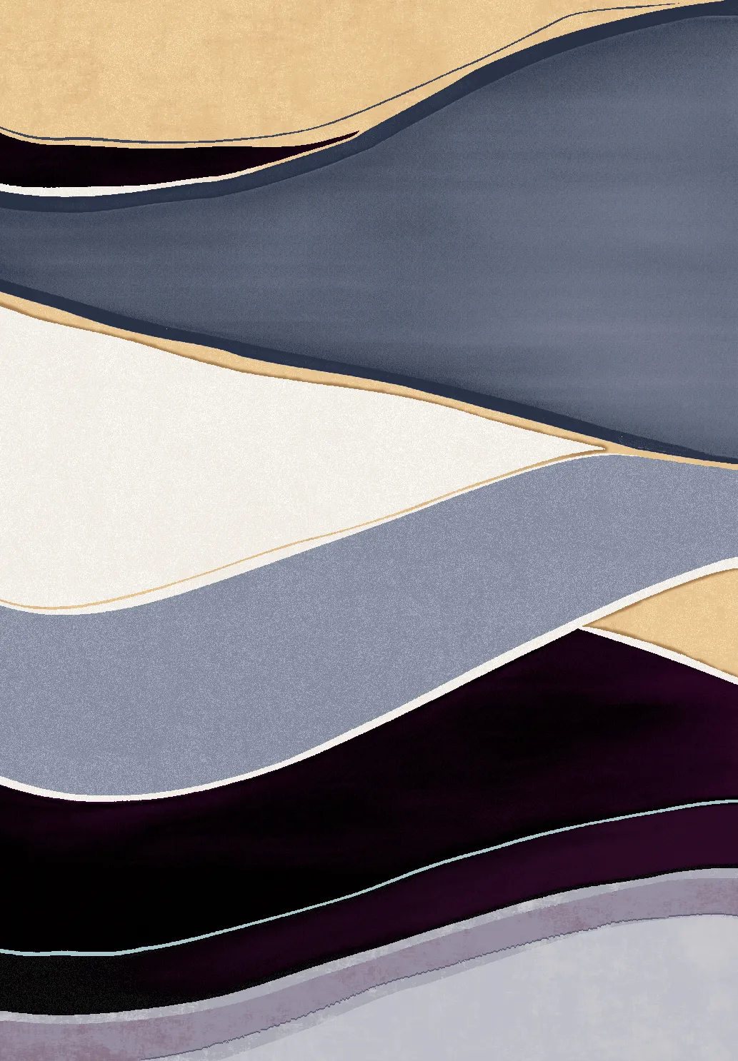 Wilton rug - Gaia (blue/multi)