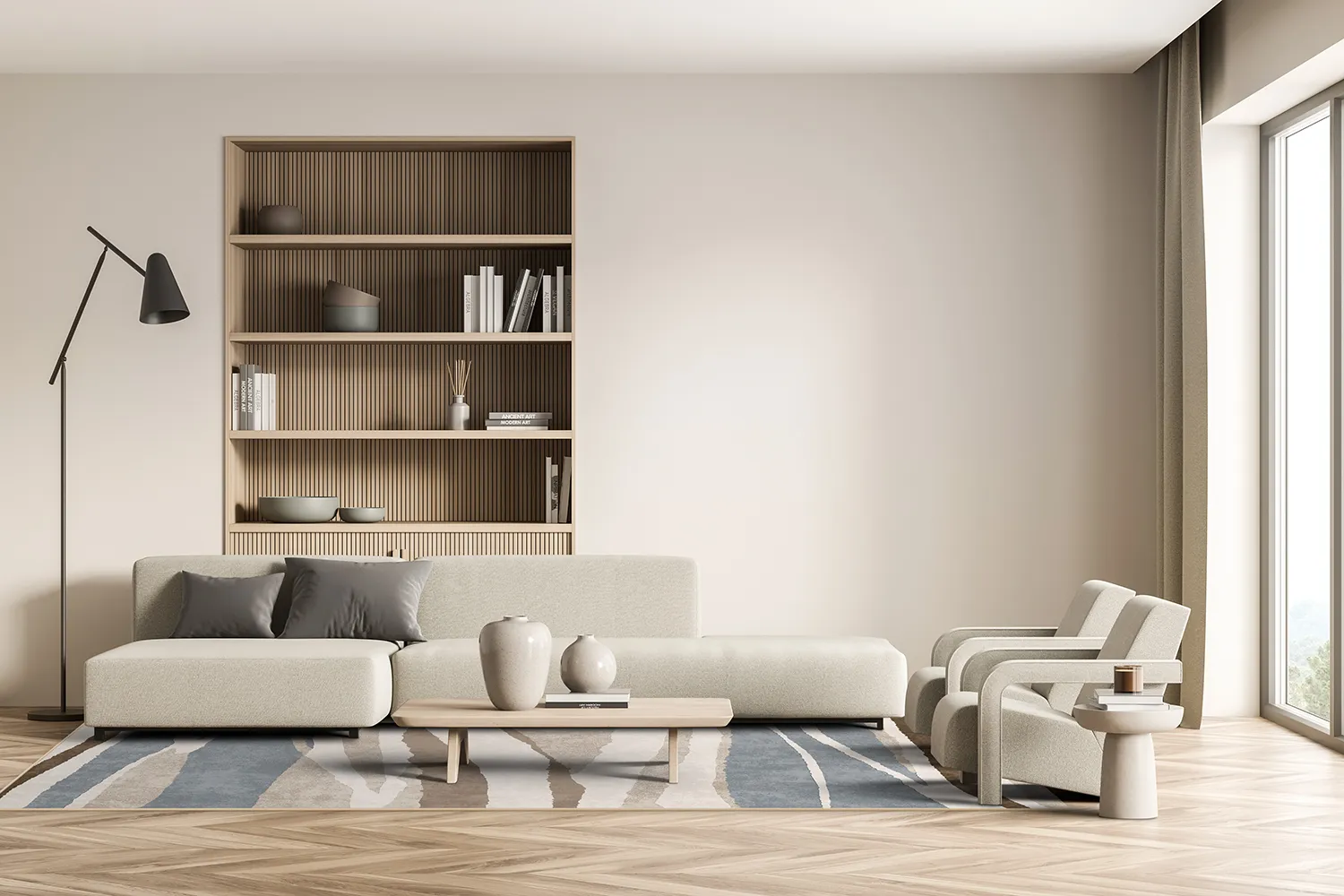 Wilton rug - Effie (beige/multi)