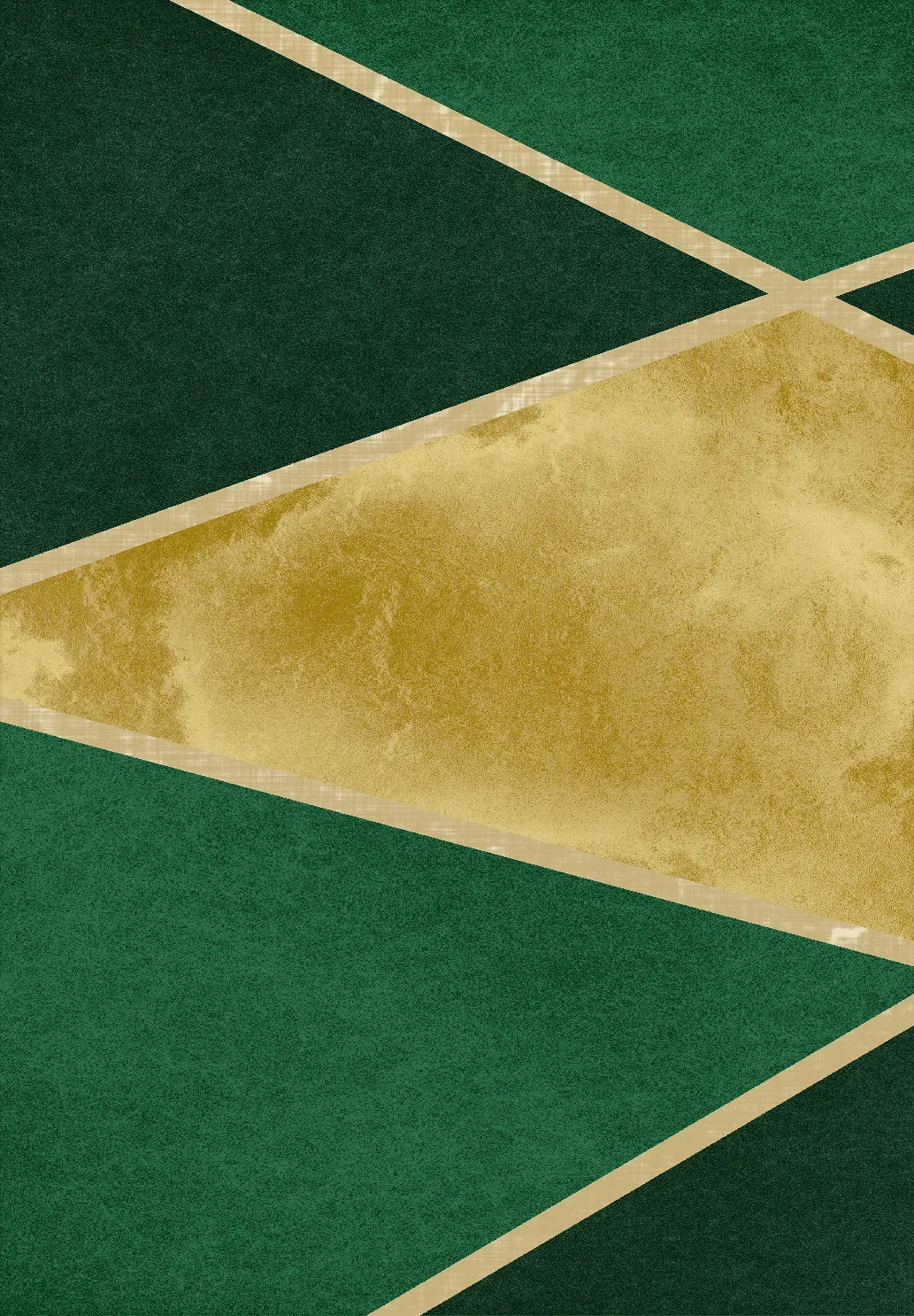 Wilton rug - Dolly (green/gold)
