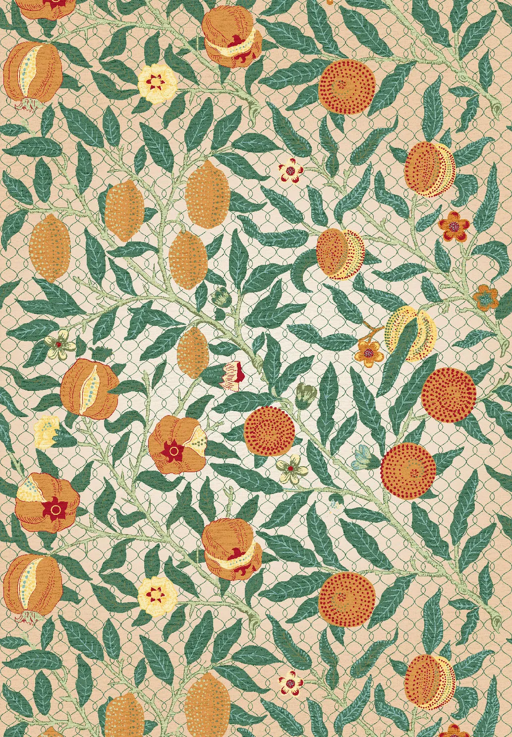 Wilton rug - Cosette (orange/multi)