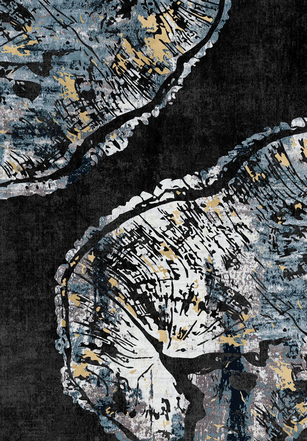 Wilton rug - Tamsim (black/multi)