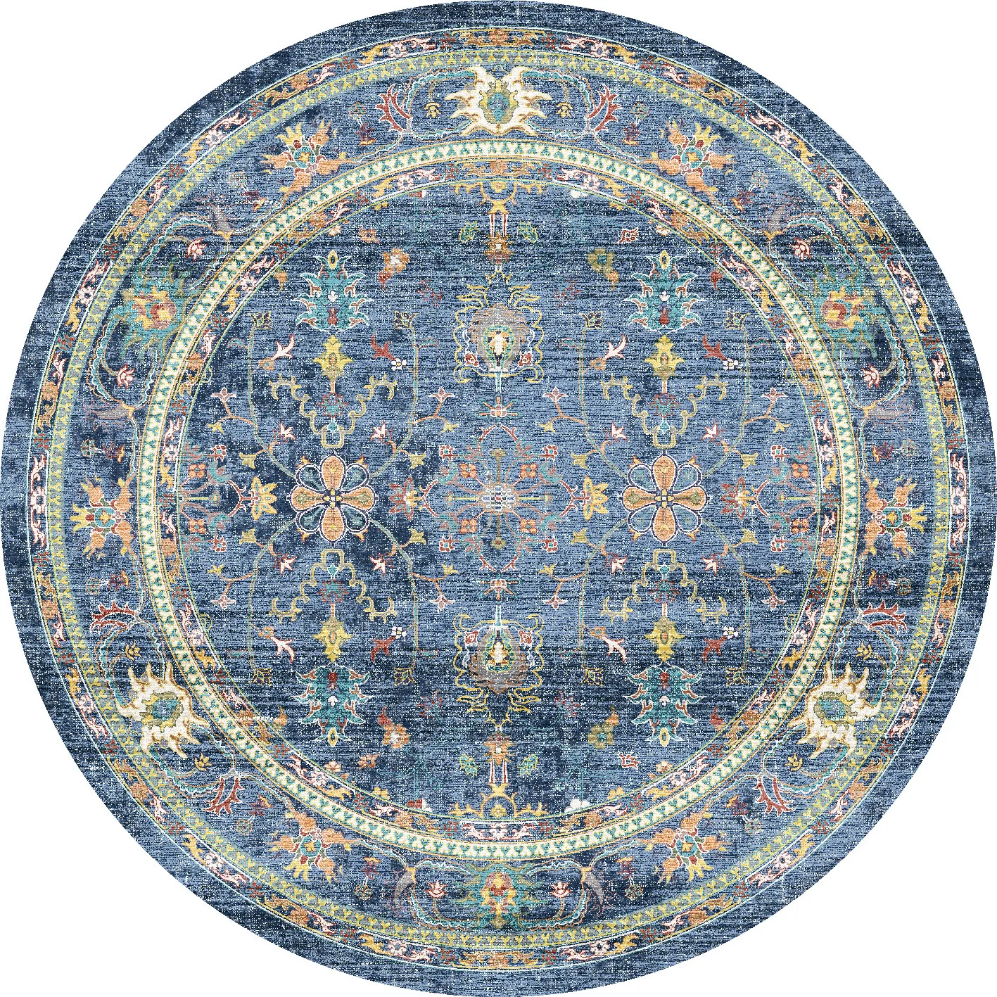 Round rug - Livley (dark blue)