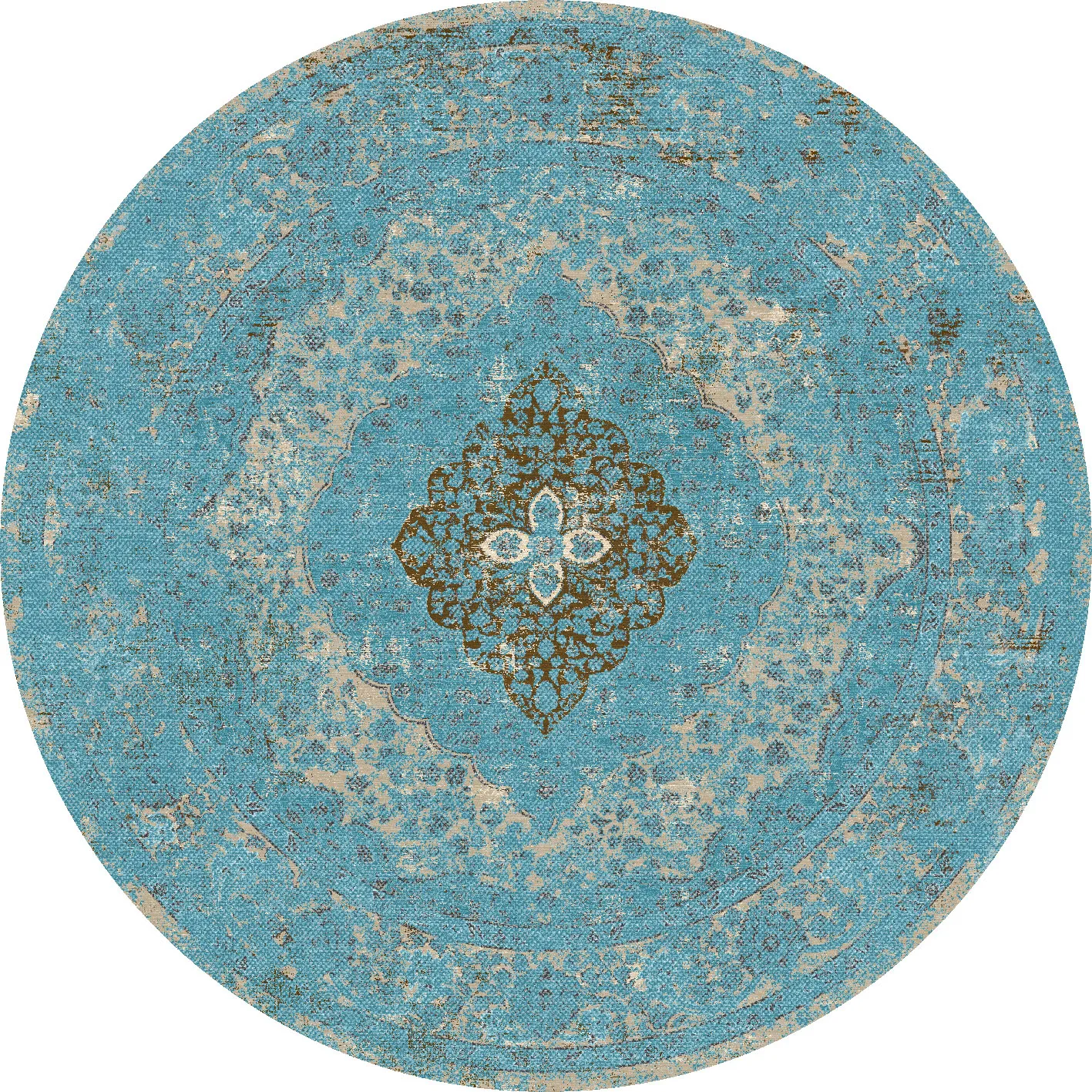 Round rug - Lainey (blue)