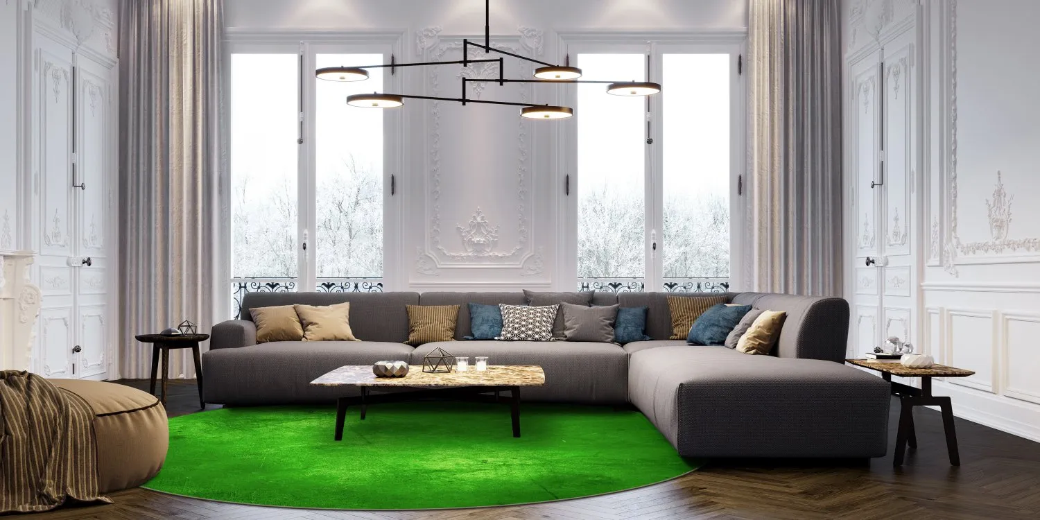 Round rug - Anzio (green)