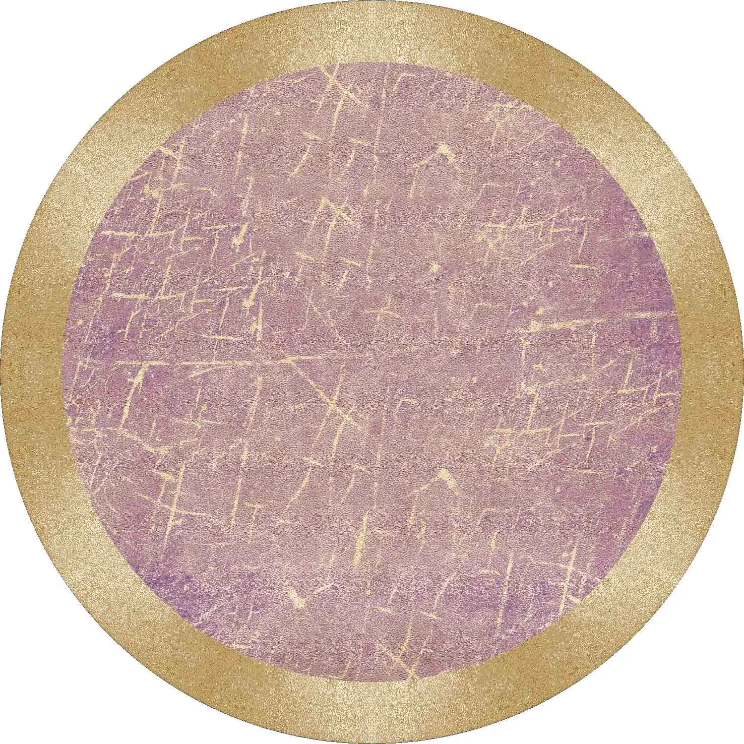 Round rug - Roges (pink/gold)
