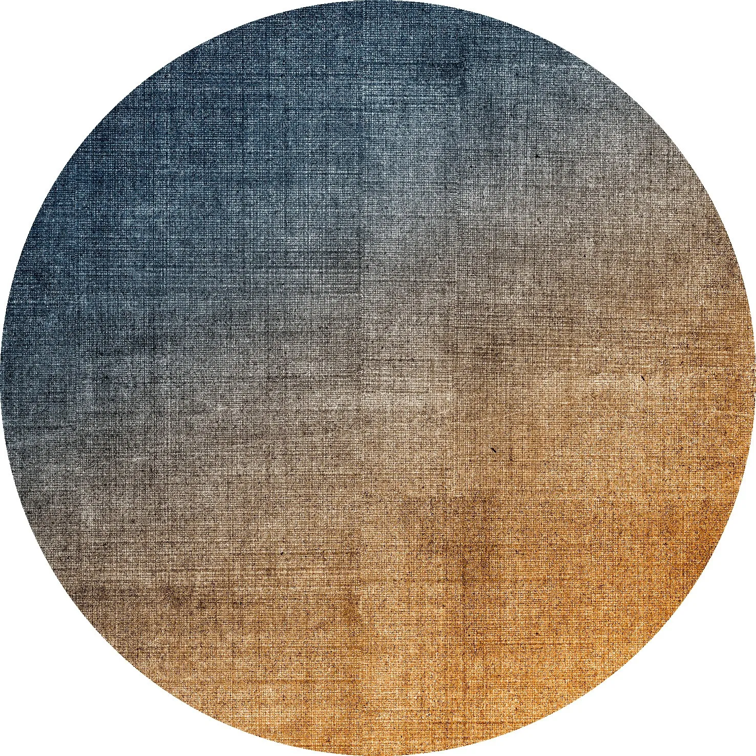 Round rug - Librilla (brown/blue)
