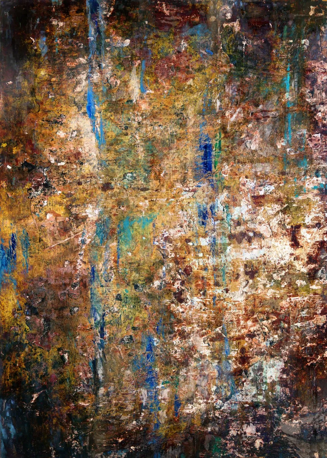 Wilton rug - Trepito (brown/blue/multi)