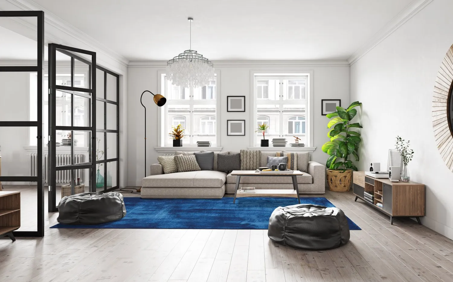 Wilton rug - Campile (blue)
