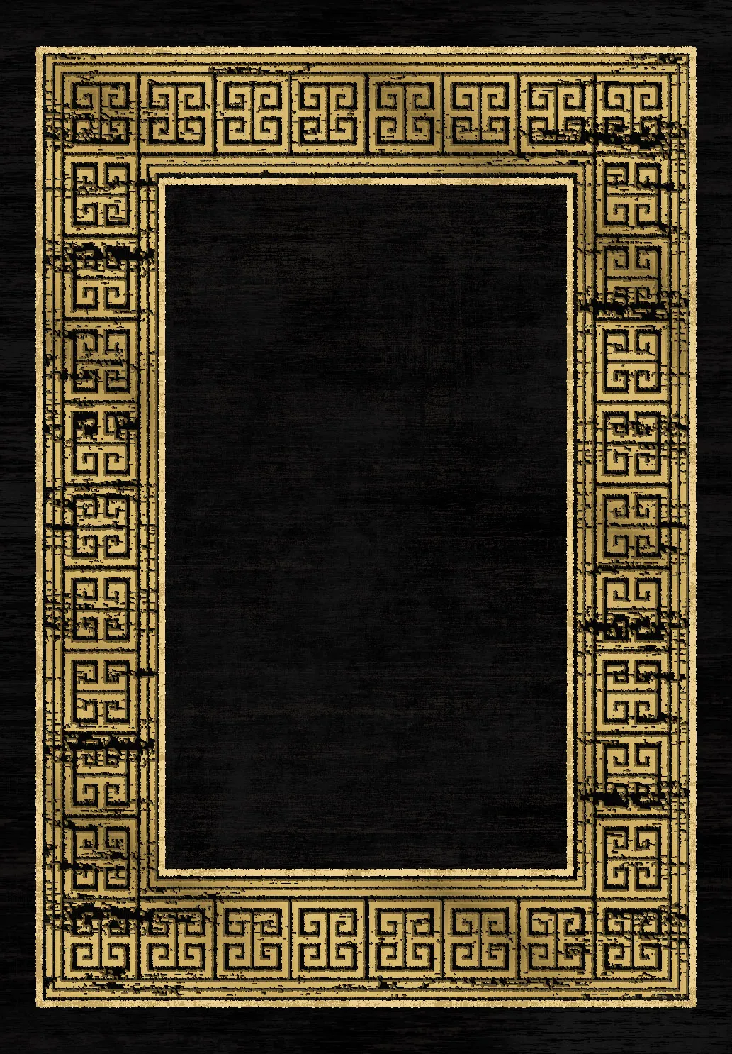 Wilton rug - Tilos (black/gold)