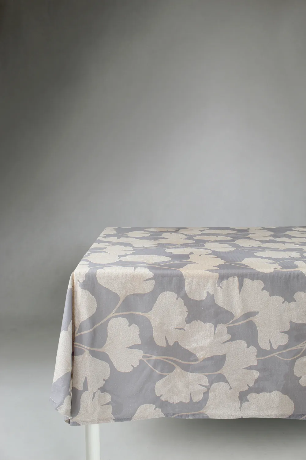 Cotton tablecloth - Abril (grey/beige)
