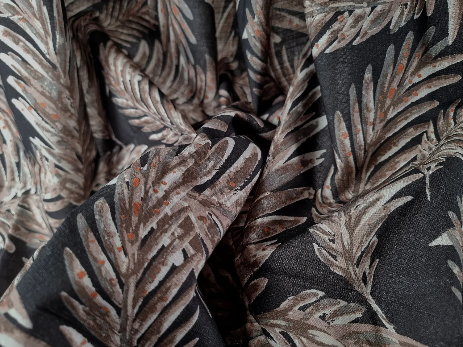 Cotton tablecloth - Acacia (silver)