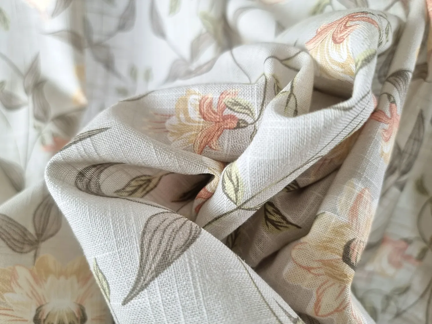 Cotton tablecloth - Bodil (brown)