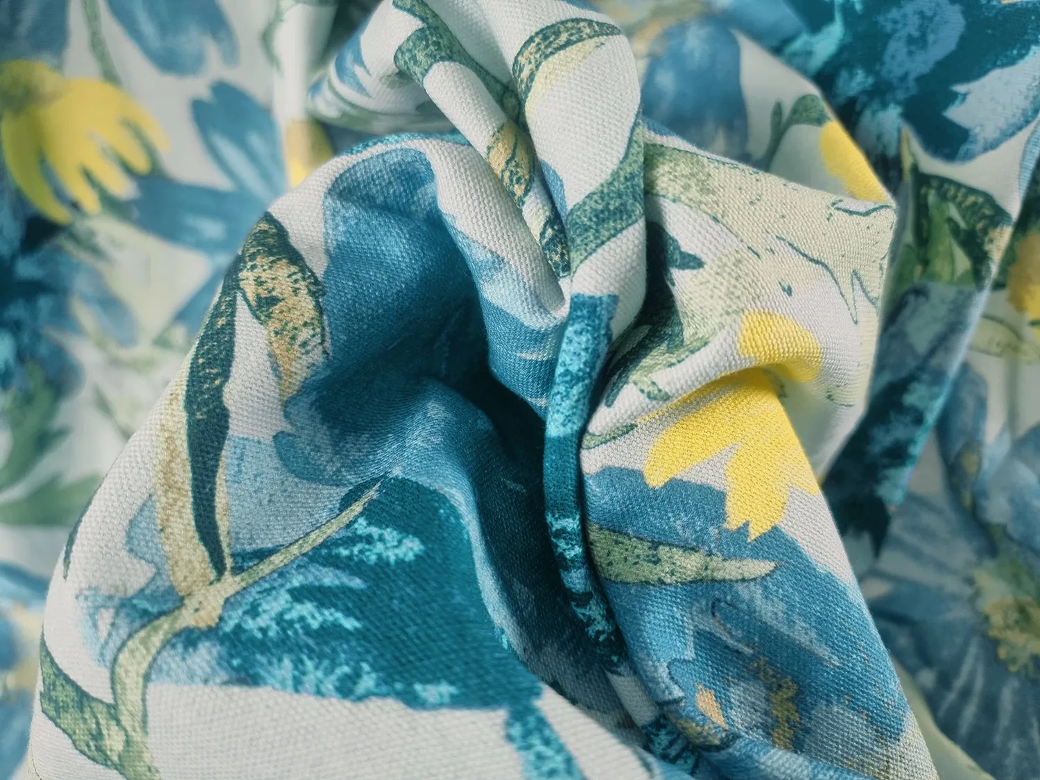 Cotton tablecloth - Cutie (blue)