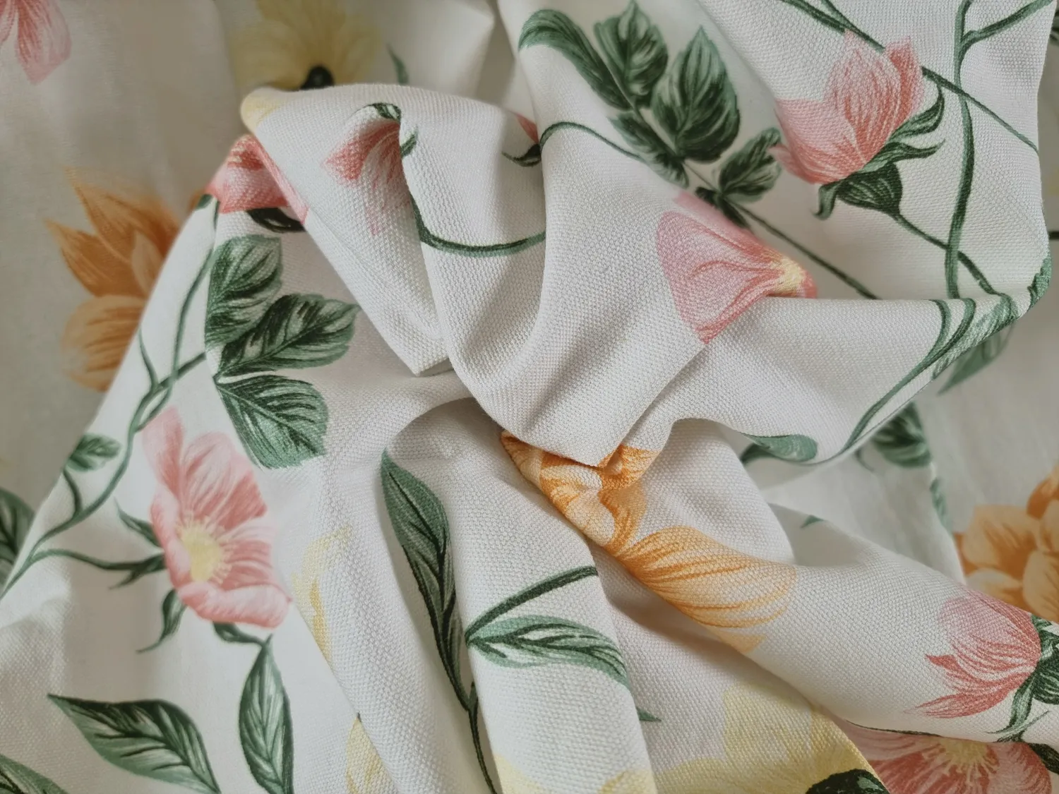 Cotton tablecloth - Dahlia (orange)